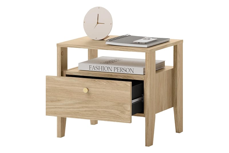 Cocorna Nattbord 50 cm - Beige - Møbler - Bord - Avlastningsbord - Sengebord & nattbord
