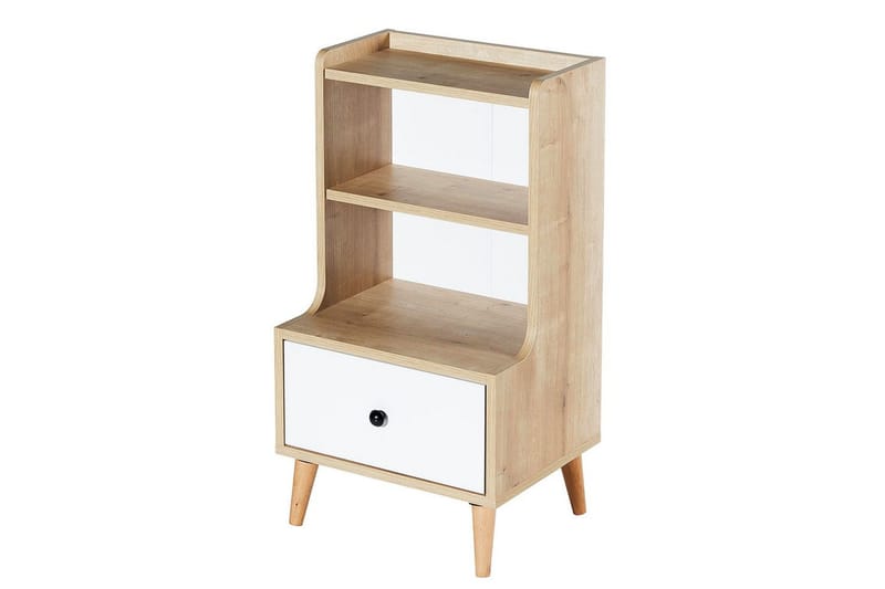 Comfortale Nattbord 45 cm - Sand/Hvit - Møbler - Bord - Avlastningsbord - Sengebord & nattbord