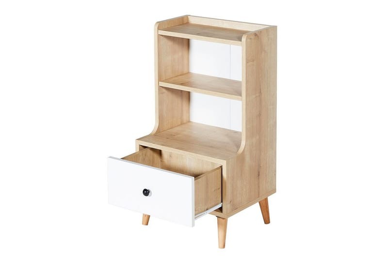 Comfortale Nattbord 45 cm - Sand/Hvit - Møbler - Bord - Avlastningsbord - Sengebord & nattbord