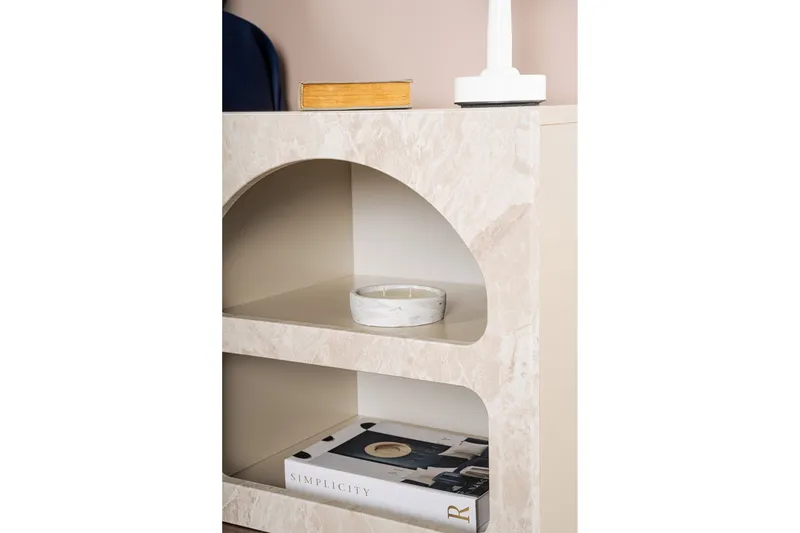 Dalim Nattbord 50 cm - Travertin/Sandstein - Møbler - Bord - Avlastningsbord - Sengebord & nattbord