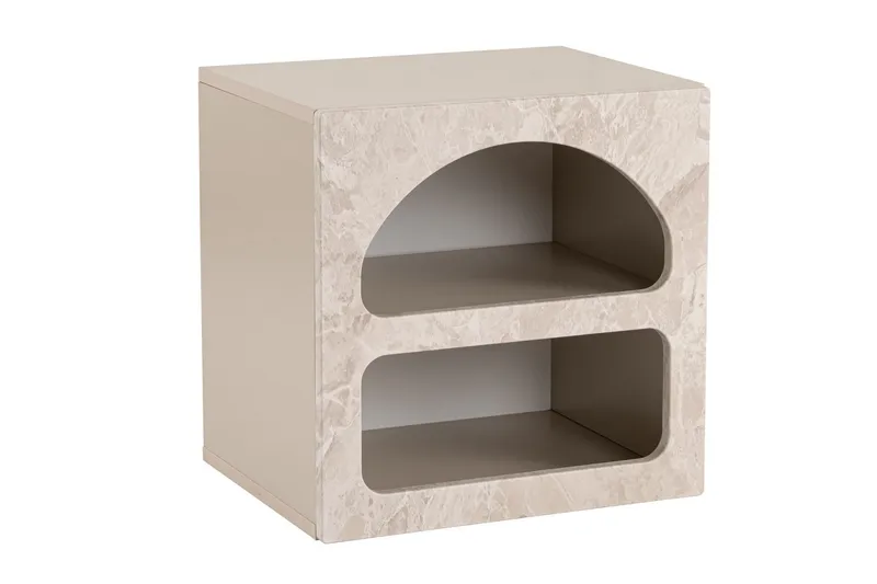 Dalim Nattbord 50 cm, Travertin/Sandstein