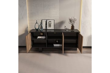 Dargaville Konsollbord 150 cm - Sort/Valnøtt - Oppbevaring - Oppbevaringsmøbler - Sideboard & skjenker