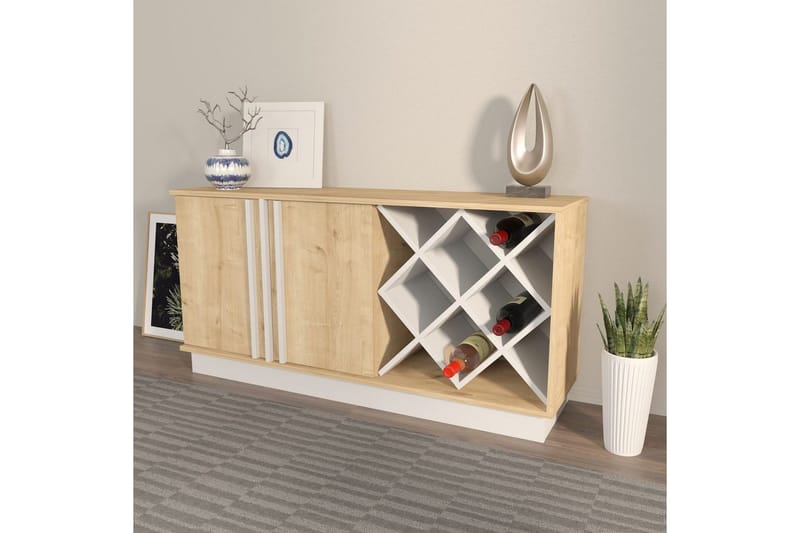 Dasina Konsollbord 148 cm - Eik/Hvit - Oppbevaring - Oppbevaringsmøbler - Sideboard & skjenker