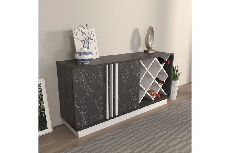 Dasina Konsollbord 148 cm - Hvit/Sort - Møbler - Bord - Avlastningsbord - Gangbord