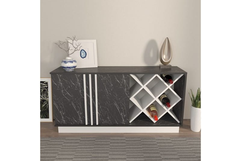 Dasina Konsollbord 148 cm - Hvit/Sort - Oppbevaring - Oppbevaringsmøbler - Sideboard & skjenker
