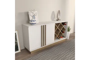 Dasina Konsollbord 148 cm - Hvit/Valnøtt - Oppbevaring - Oppbevaringsmøbler - Sideboard & skjenker
