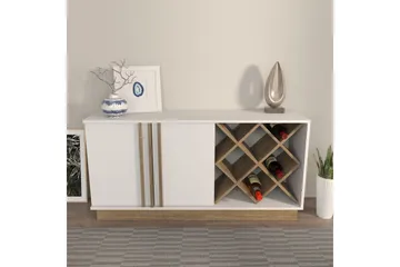 Dasina Konsollbord 148 cm - Hvit/Valnøtt - Oppbevaring - Oppbevaringsmøbler - Sideboard & skjenker