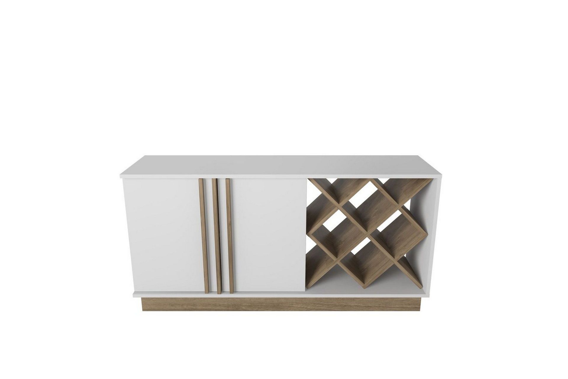 Dasina Konsollbord 148 cm - Hvit/Valnøtt