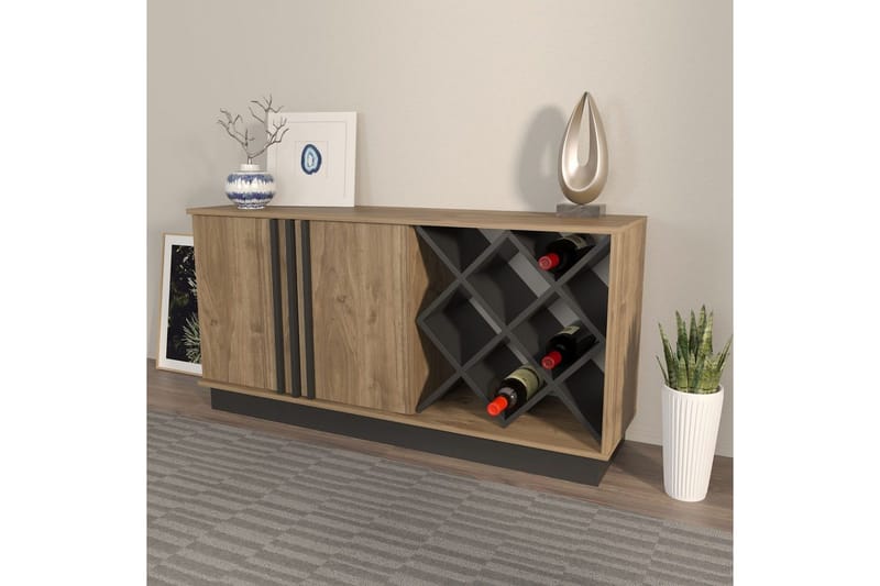 Dasina Konsollbord 148 cm - Valnøtt/Sort - Oppbevaring - Oppbevaringsmøbler - Sideboard & skjenker