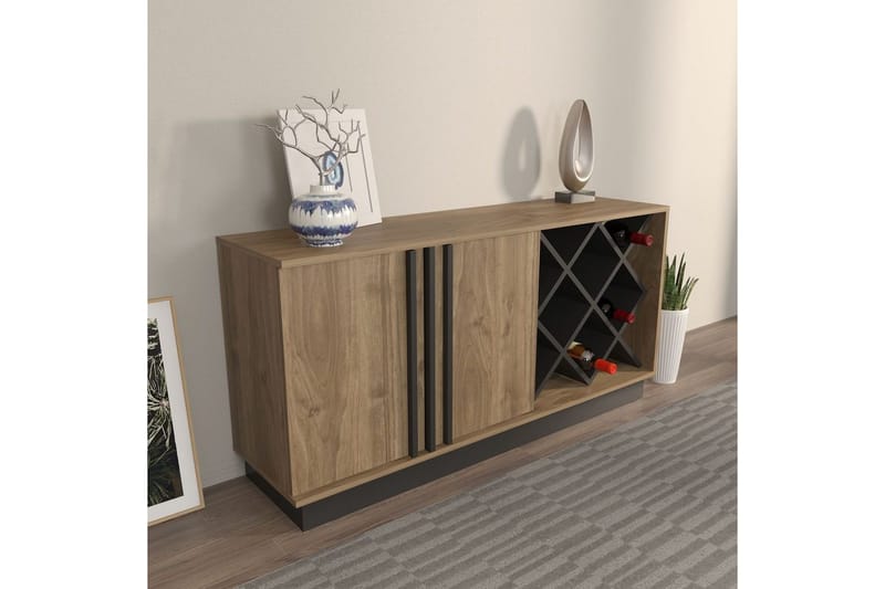 Dasina Konsollbord 148 cm - Valnøtt/Sort - Oppbevaring - Oppbevaringsmøbler - Sideboard & skjenker