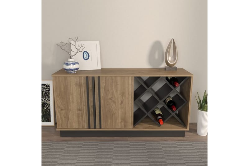 Dasina Konsollbord 148 cm - Valnøtt/Sort - Møbler - Bord - Avlastningsbord - Gangbord