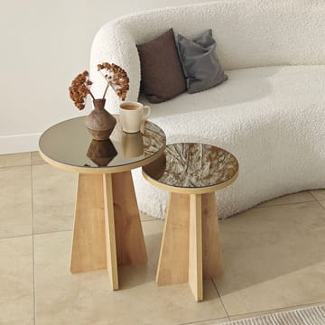 Dasina sidebord 2 deler 50 cm - Bronzie/Safir Eik - Møbler - Bord - Avlastningsbord - Settbord
