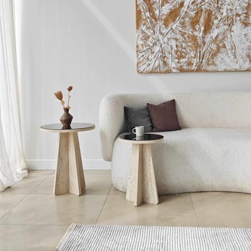 Dasina sidebord 2 deler 50 cm - Travertin/Bronse - Møbler - Bord - Avlastningsbord - Settbord