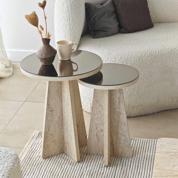Dasina sidebord 2 deler 50 cm - Travertin/Bronse - Møbler - Bord - Avlastningsbord - Settbord