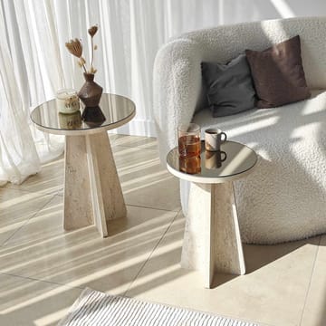 Dasina sidebord 2 deler 50 cm - Travertin/Bronse - Møbler - Bord - Avlastningsbord - Settbord