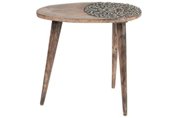 Daylinn Settbord 54 cm - Mørkt tre/Gull - Møbler - Bord - Avlastningsbord - Settbord