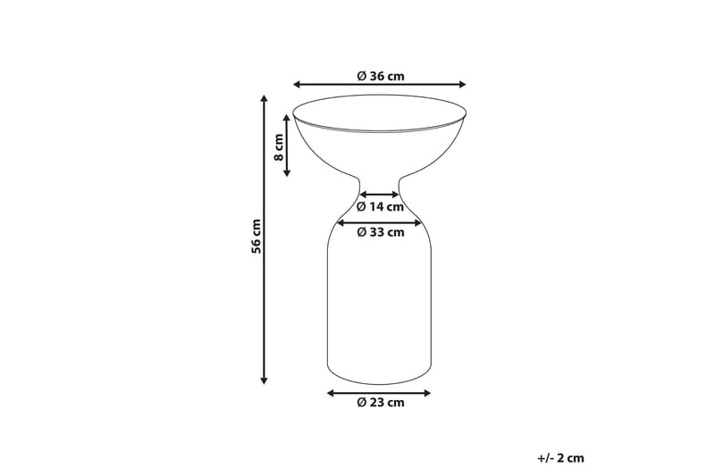 Dearra Sidebord 36 cm - Grønn - Møbler - Bord - Avlastningsbord - Lampebord & sidebord