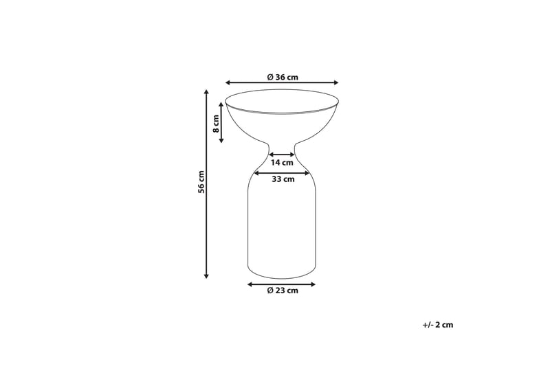 Dearra Sidebord 36 cm - Svart - Møbler - Bord - Avlastningsbord - Lampebord & sidebord