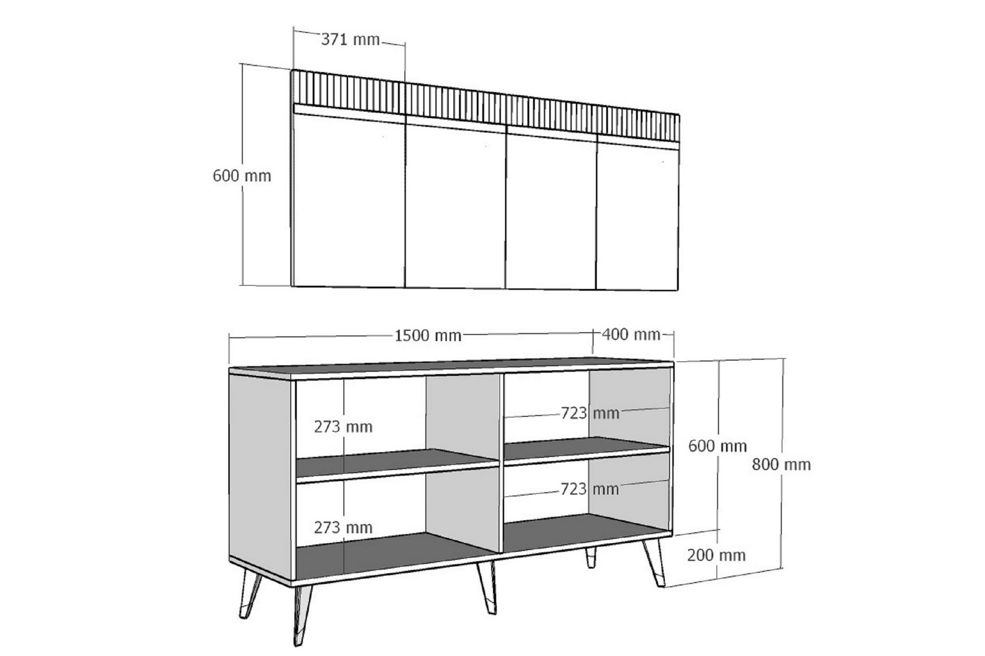 Defneia Konsollbord 150 cm - Antrasitt/Gull - Møbler - Bord - Avlastningsbord - Gangbord