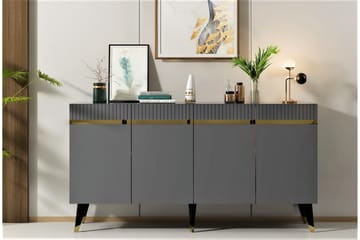 Defneia Konsollbord 150 cm - Antrasitt/Gull - Møbler - Bord - Avlastningsbord - Gangbord