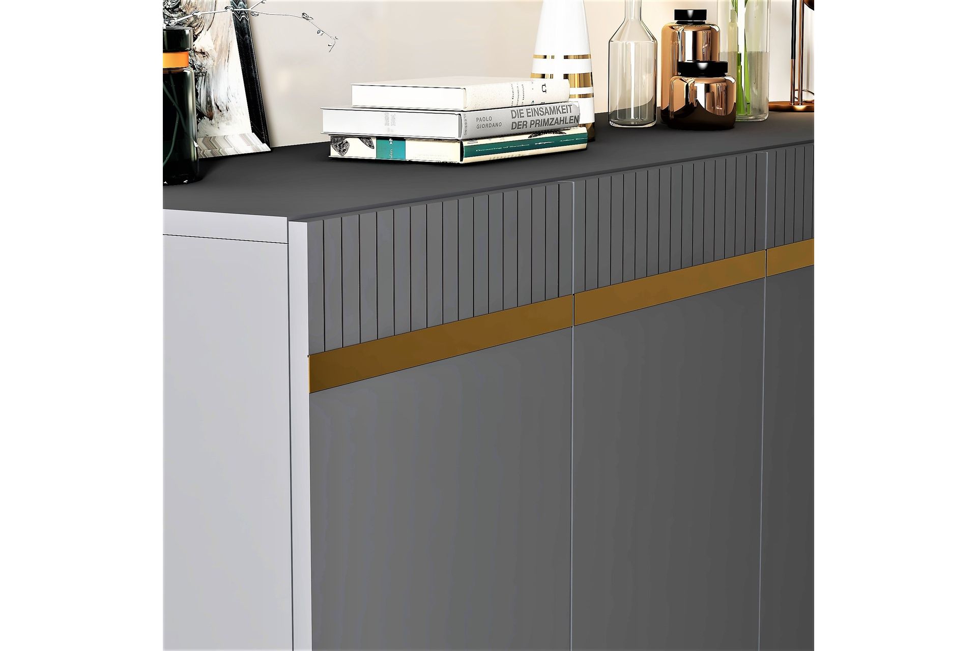Defneia Konsollbord 150 cm - Antrasitt/Gull - Møbler - Bord - Avlastningsbord - Gangbord
