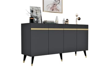 Defneia Konsollbord 150 cm - Antrasitt/Gull - Møbler - Bord - Avlastningsbord - Gangbord