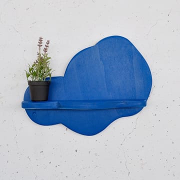 Dekorativ vegghylle i tre Hanah Home Magna Blå 35 x 25 x 11 cm - Møbler - Bord - Avlastningsbord - Pidestall & søylebord