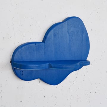 Dekorativ vegghylle i tre Hanah Home Magna Blå 35 x 25 x 11 cm - Møbler - Bord - Avlastningsbord - Pidestall & søylebord