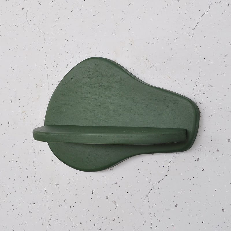 Dekorativ vegghylle i tre Hanah Home Magna Grønn 35 x 23 x 11 cm - Møbler - Bord - Avlastningsbord - Pidestall & søylebord