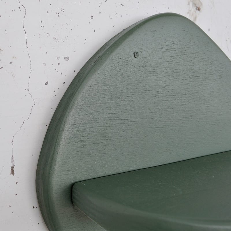 Dekorativ vegghylle i tre Hanah Home Magna Grønn 35 x 23 x 11 cm - Møbler - Bord - Avlastningsbord - Pidestall & søylebord