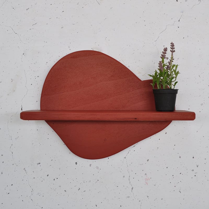 Dekorativ vegghylle i tre Hanah Home Magna Oransje 35 x 28 x 11 cm, undefined