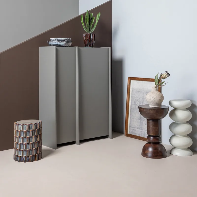 Dekorativt sidebord Axu 35 cm utendørs - Blågrå - Møbler - Bord - Avlastningsbord - Lampebord & sidebord