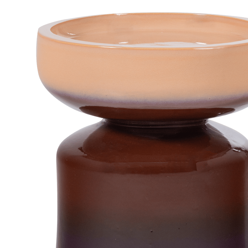 Dekorativt sidebord Tumo 35 cm utendørs - Lilla/Brun - Møbler - Bord - Avlastningsbord - Lampebord & sidebord