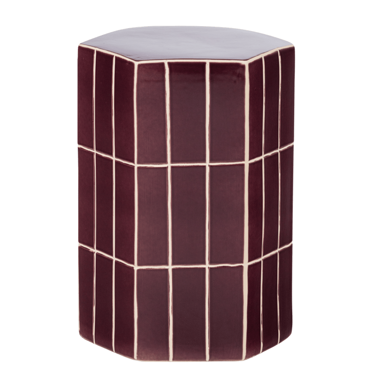 Dekorativt sidebord Plu 30 cm utendørs - Lilla - Møbler - Bord - Avlastningsbord - Lampebord & sidebord