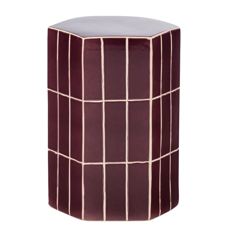 Dekorativt sidebord Plu 30 cm utendørs - Lilla - Møbler - Bord - Avlastningsbord - Lampebord & sidebord