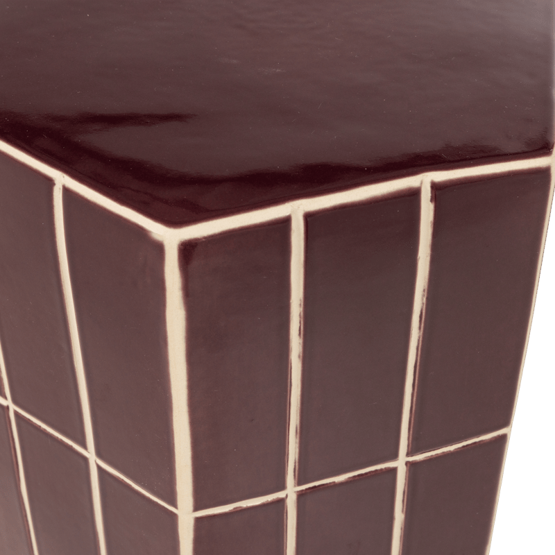 Dekorativt sidebord Plu 30 cm utendørs - Lilla - Møbler - Bord - Avlastningsbord - Lampebord & sidebord