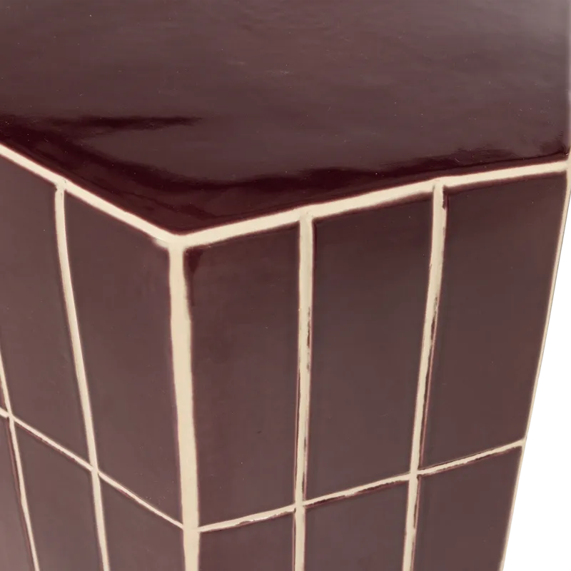 Dekorativt sidebord Plu 30 cm utendørs - Lilla - Møbler - Bord - Avlastningsbord - Lampebord & sidebord