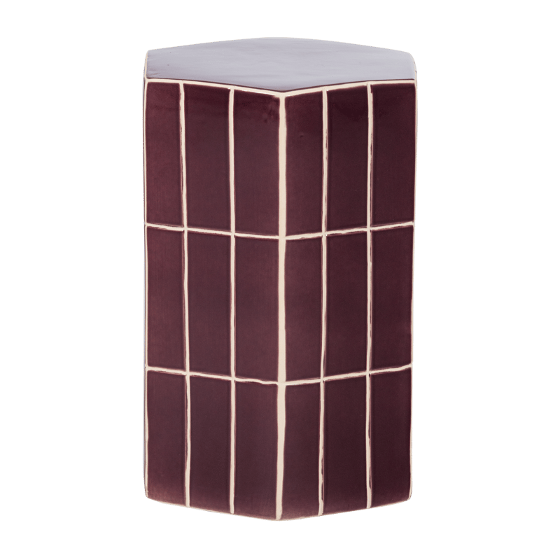 Dekorativt sidebord Plu 30 cm utendørs - Lilla - Møbler - Bord - Avlastningsbord - Lampebord & sidebord