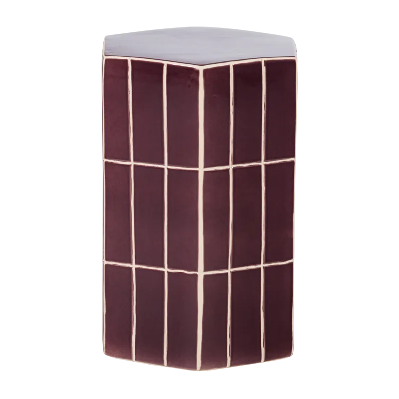 Dekorativt sidebord Plu 30 cm utendørs - Lilla - Møbler - Bord - Avlastningsbord - Lampebord & sidebord