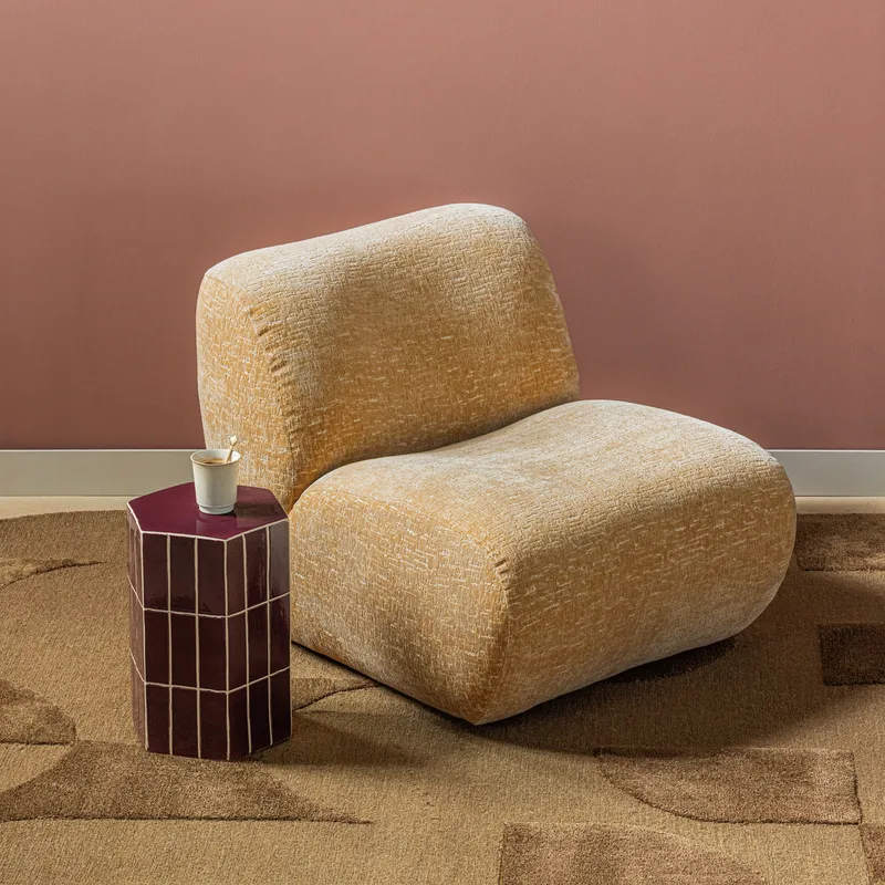 Dekorativt sidebord Plu 30 cm utendørs - Lilla - Møbler - Bord - Avlastningsbord - Lampebord & sidebord