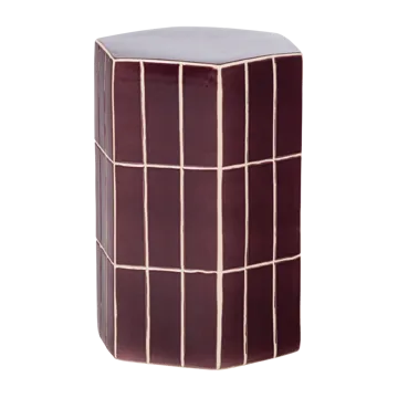 Dekorativt sidebord Plu 30 cm utendørs - Lilla - Møbler - Bord - Avlastningsbord - Lampebord & sidebord