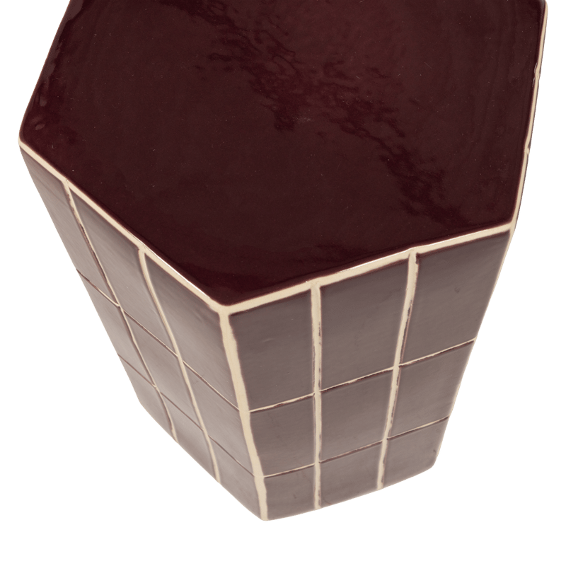 Dekorativt sidebord Plu 30 cm utendørs - Lilla - Møbler - Bord - Avlastningsbord - Lampebord & sidebord