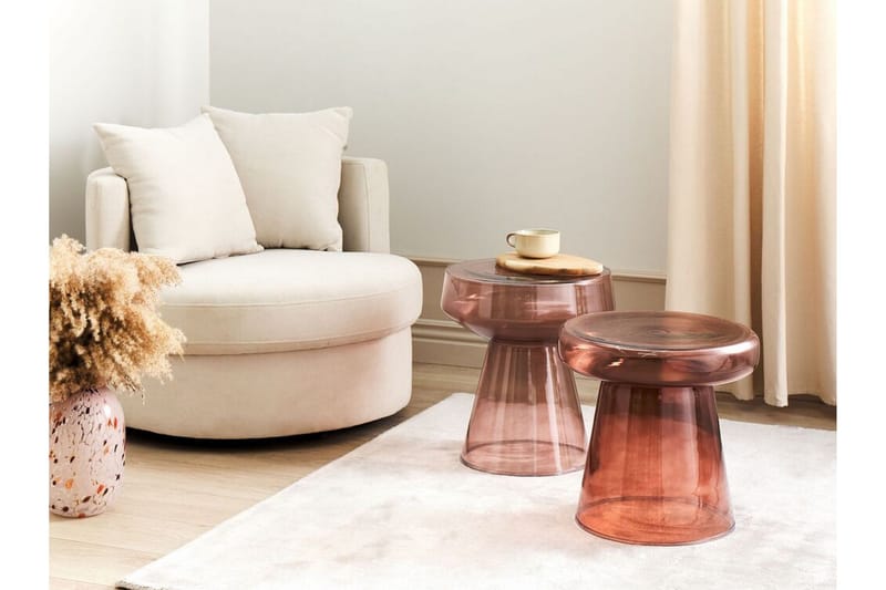 Delainey Settbord 39 cm - Rød - Møbler - Bord - Avlastningsbord - Settbord