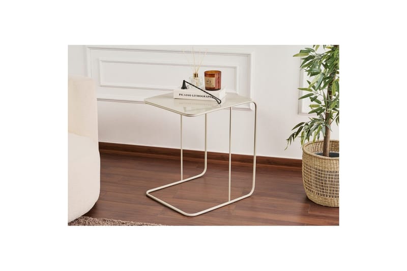 Dera Sidebord 47 cm - Taupe - Møbler - Bord - Avlastningsbord - Lampebord & sidebord
