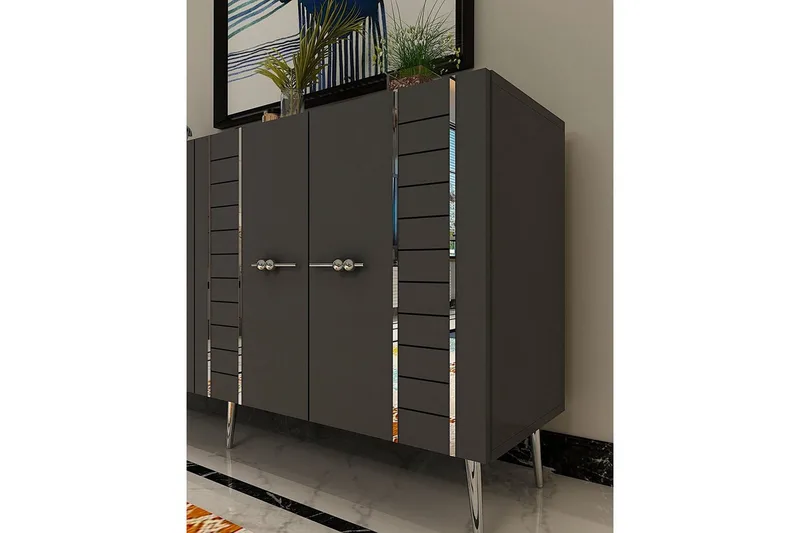 Deylin Konsollbord 150 cm - Antrasitt/Sølv - Møbler - Bord - Avlastningsbord - Gangbord