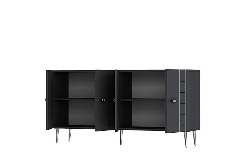 Deylin Konsollbord 150 cm - Antrasitt/Sølv - Møbler - Bord - Avlastningsbord - Gangbord