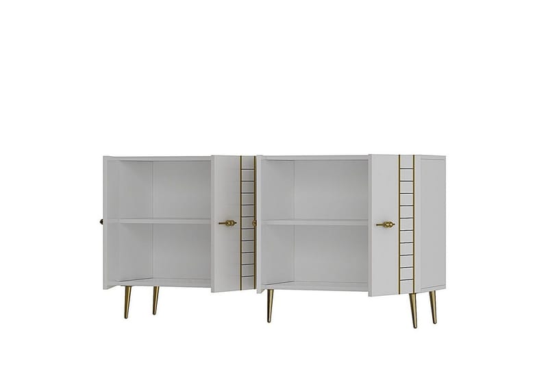 Deylin Konsollbord 150 cm - Hvit/Gull - Møbler - Bord - Avlastningsbord - Gangbord