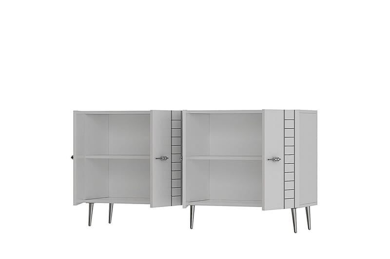 Deylin Konsollbord 150 cm - Hvit/Sølv - Møbler - Bord - Avlastningsbord - Gangbord