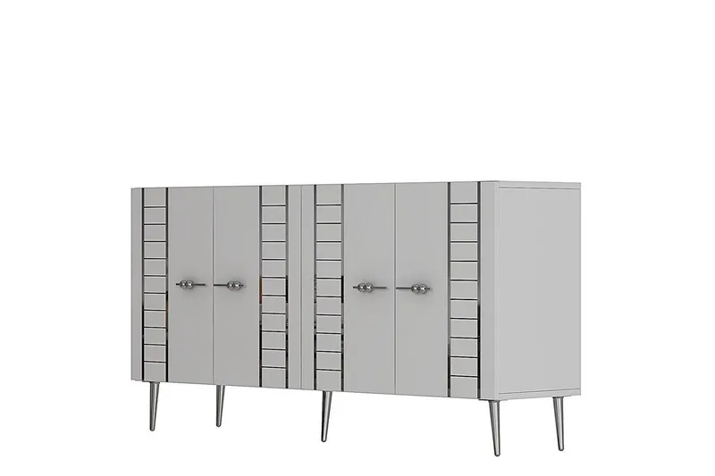 Deylin Konsollbord 150 cm - Hvit/Sølv - Møbler - Bord - Avlastningsbord - Gangbord