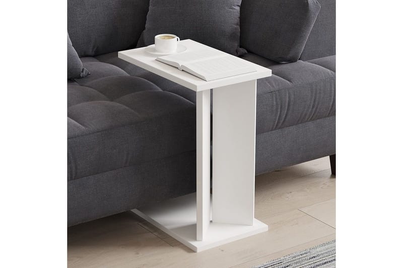 Deyra Sidebord 25 cm - Hvit - Møbler - Bord - Avlastningsbord - Lampebord & sidebord